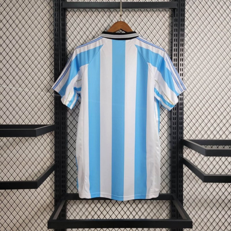 1998 Retro Argentina Home Football Shirt
