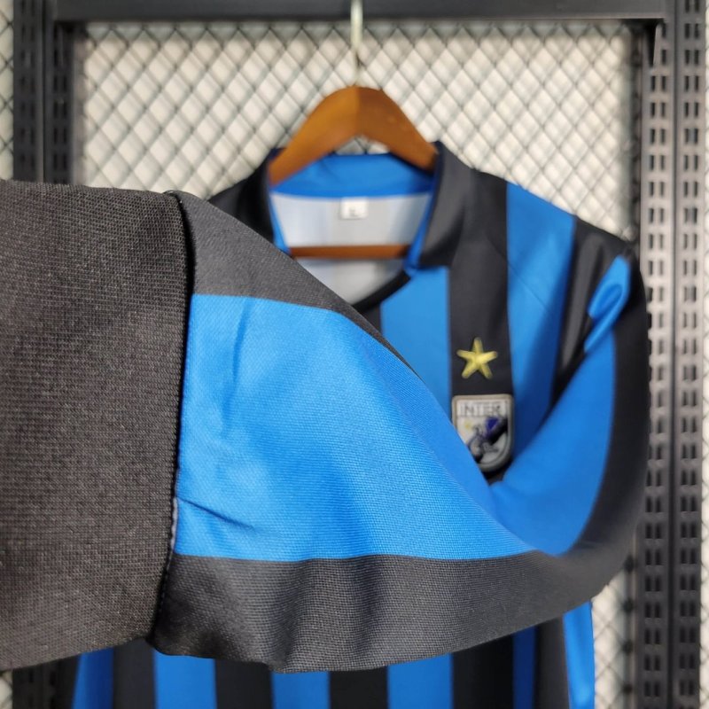 1988/1989 Retro Long Sleeve Inter Milan Home Football Shirt