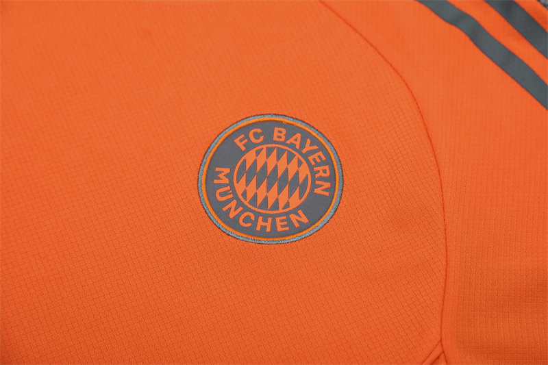 2025/26 short sleeve Bayern orange training suit (Kids Size)