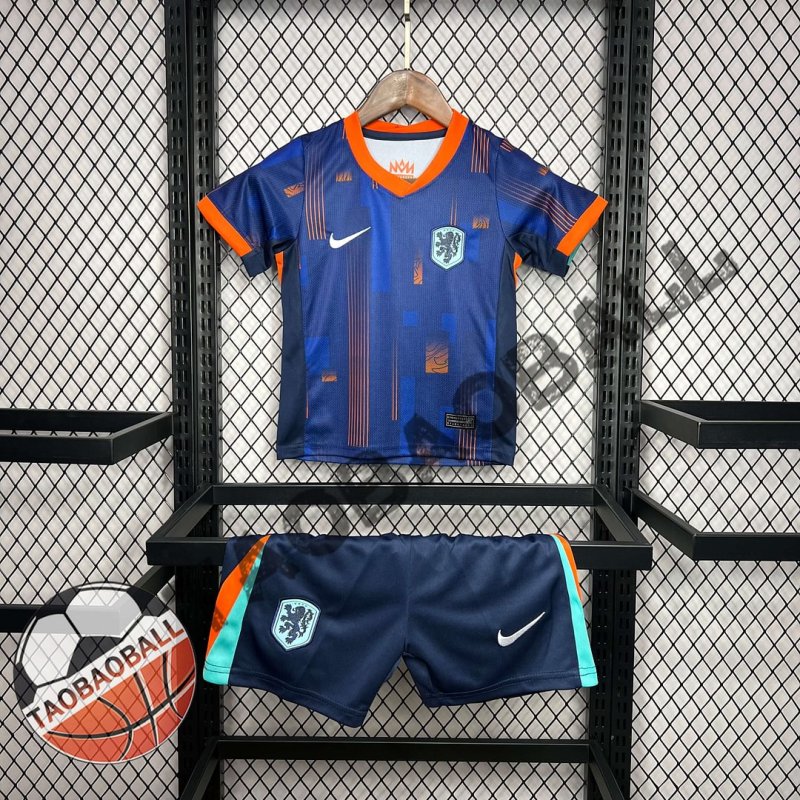 2024 Netherlands Away Football Shirt Kids