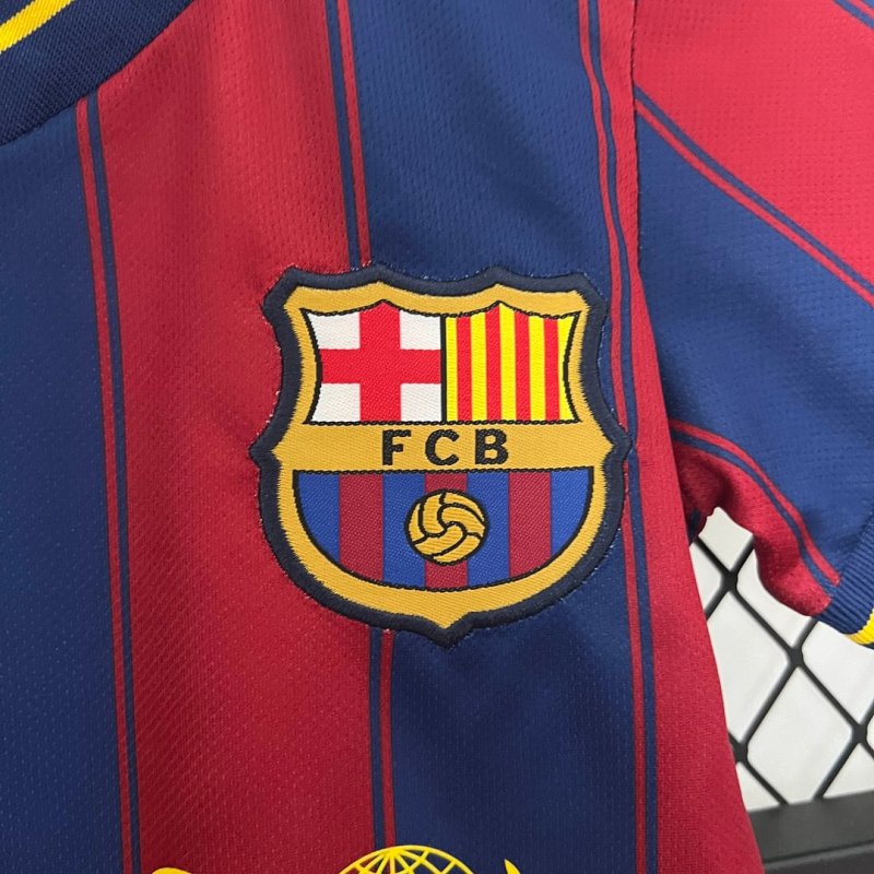 2009/2010 Retro Barcelona Home Football Shirt Kids Size