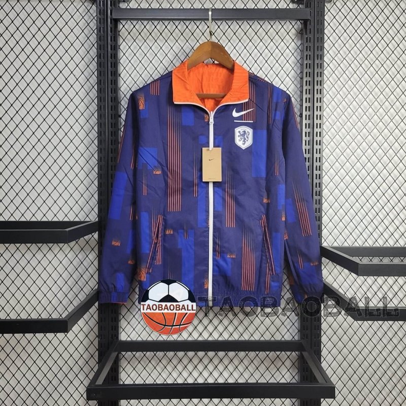 2024 Netherlands Reversible Windbreaker Football Shirt