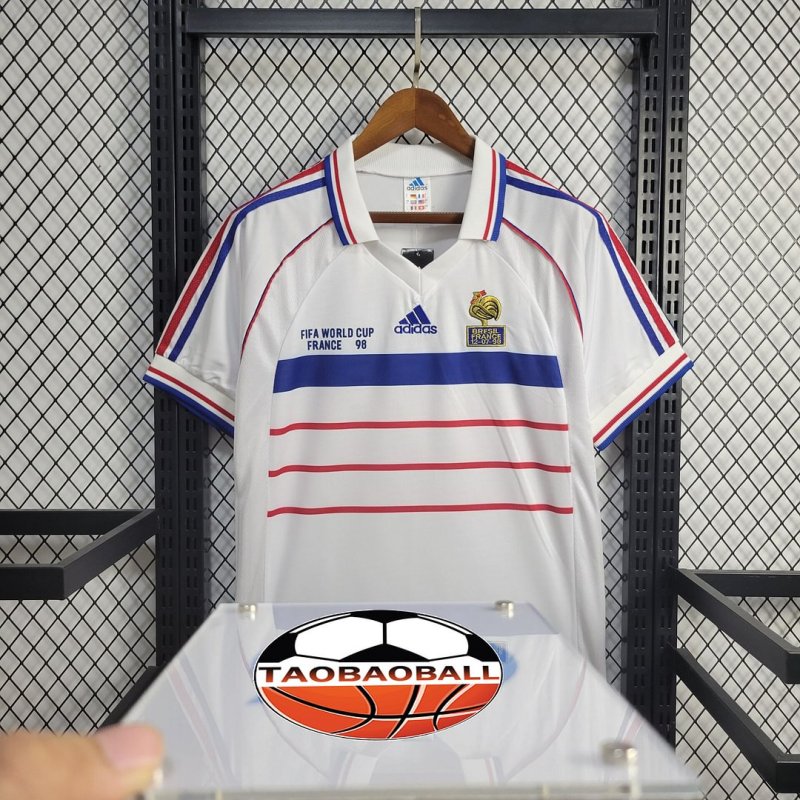 1998 Retro France Away Football Shirt
