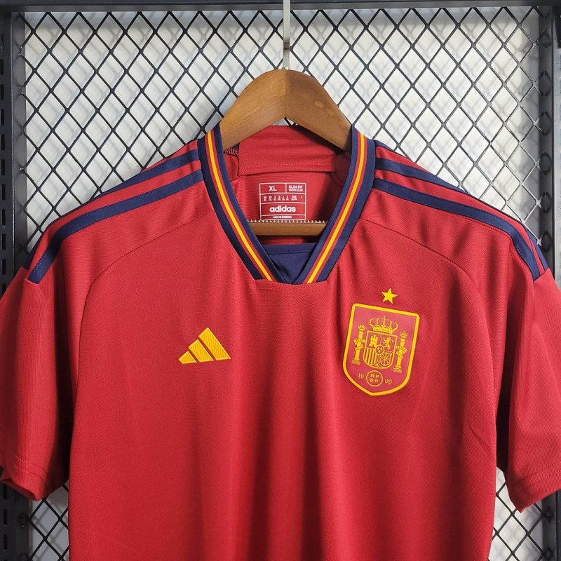 2022 Spain Home Football Shirt