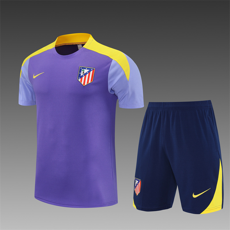 2025/26 Short Sleeve Atletico Madrid Purple Training Suit