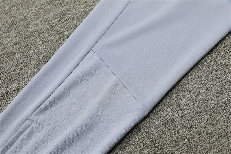 2024/2025 Player Edition AC Pre-Match Shirt Grey Half-zip training suit Football Jersey