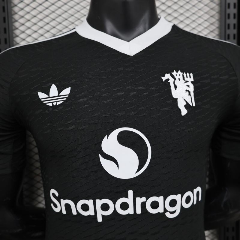 2024/2025 Player Edition Manchester United Special Edition Black Football Jersey