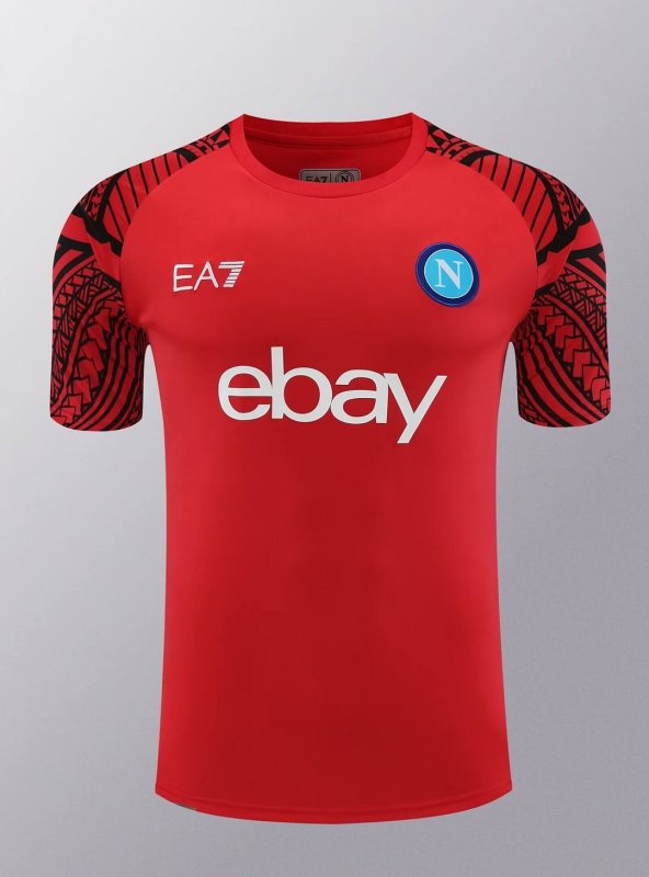 2024/2025 Napoli Training Wear Red Suit Shirt