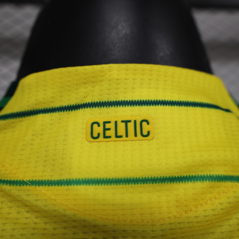 2024/2025 Players Edition Celtic Special Edition Yellow Football Jersey