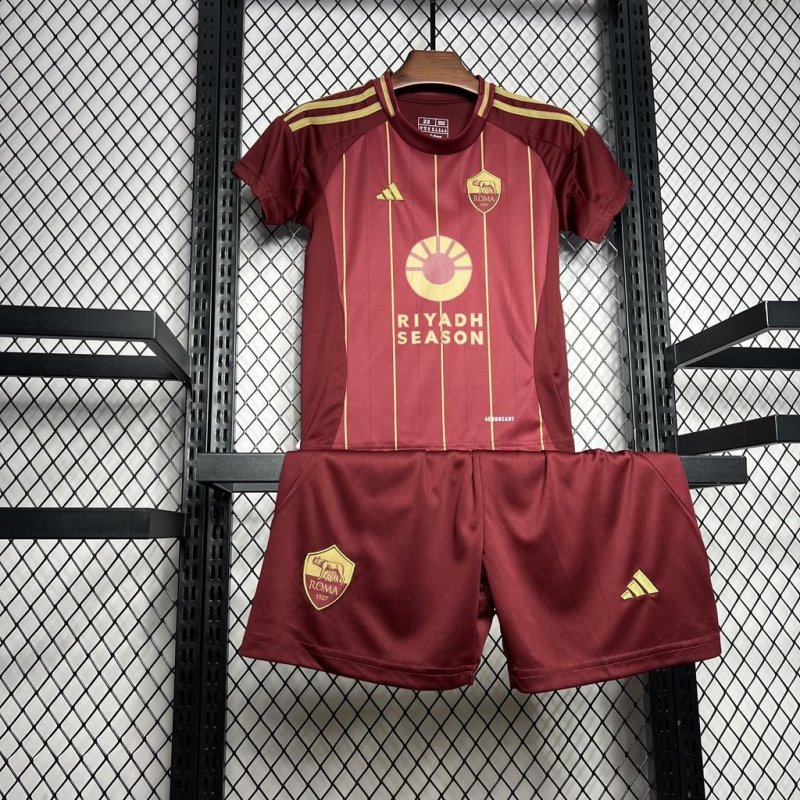 2024/2025 AS Roma Home Football Shirt Kids Size
