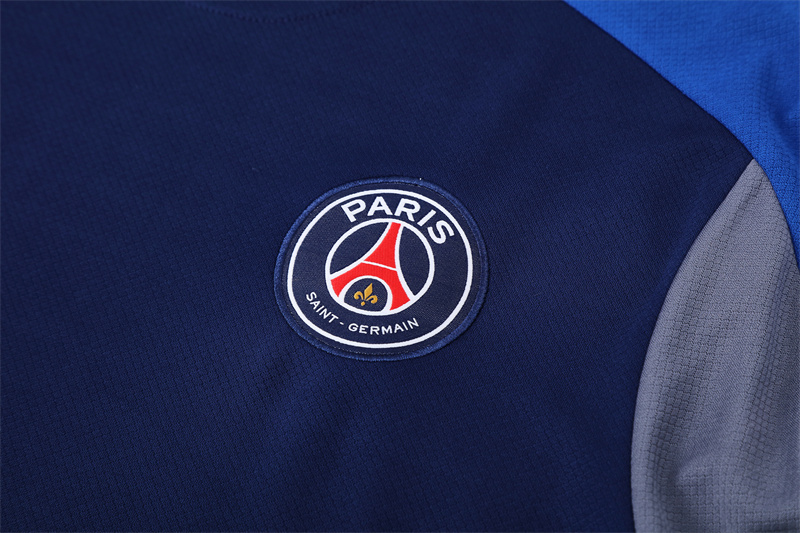 2025/26 Short Sleeve Paris Royal Blue Training Suit