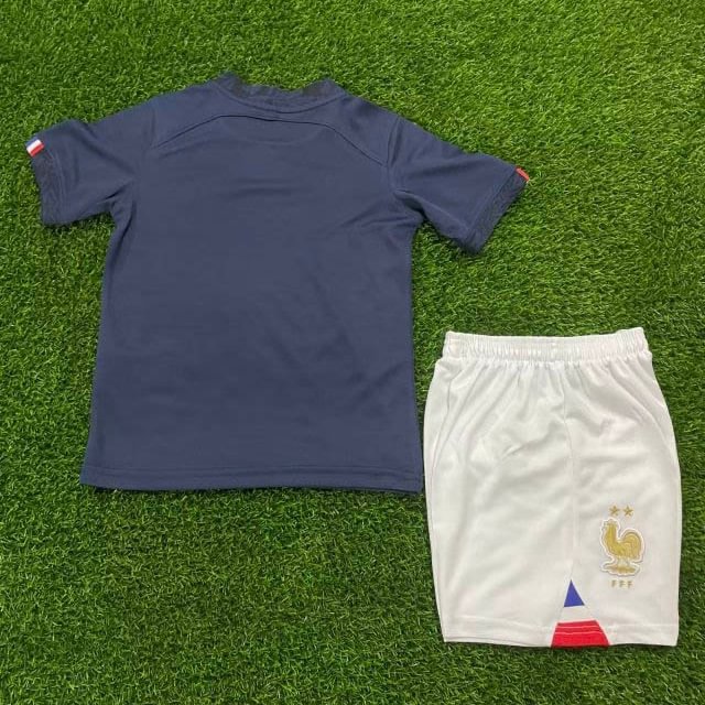 2022 France Home Football Shirt Kids Size