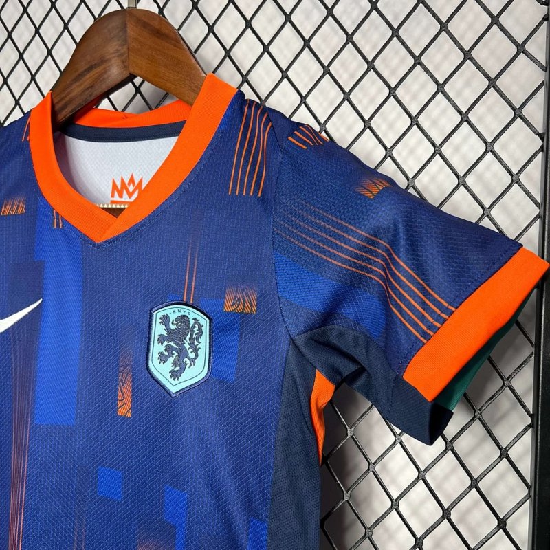 2024 Netherlands Away Football Shirt Kids