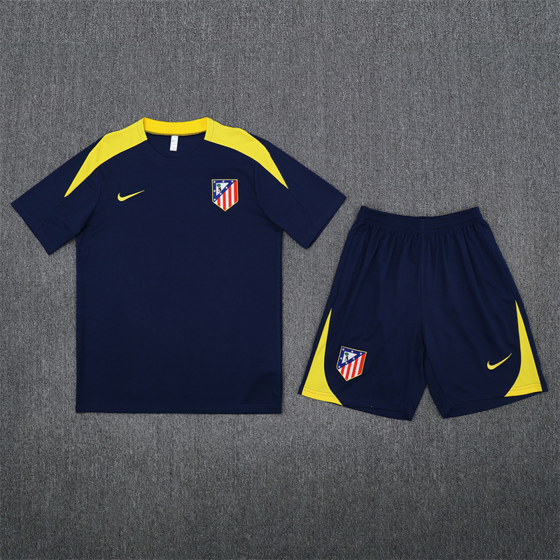 2025/26 Short Sleeve Atletico Madrid Royal Blue Training Suit