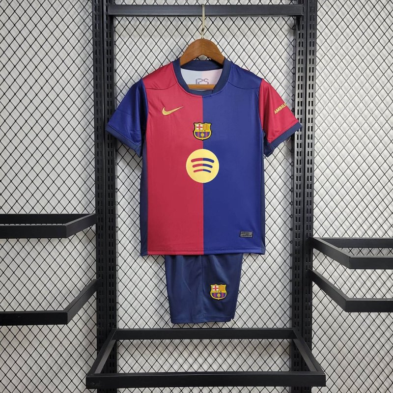 2024/2025 Barcelona Home Football Shirt Kids Size1