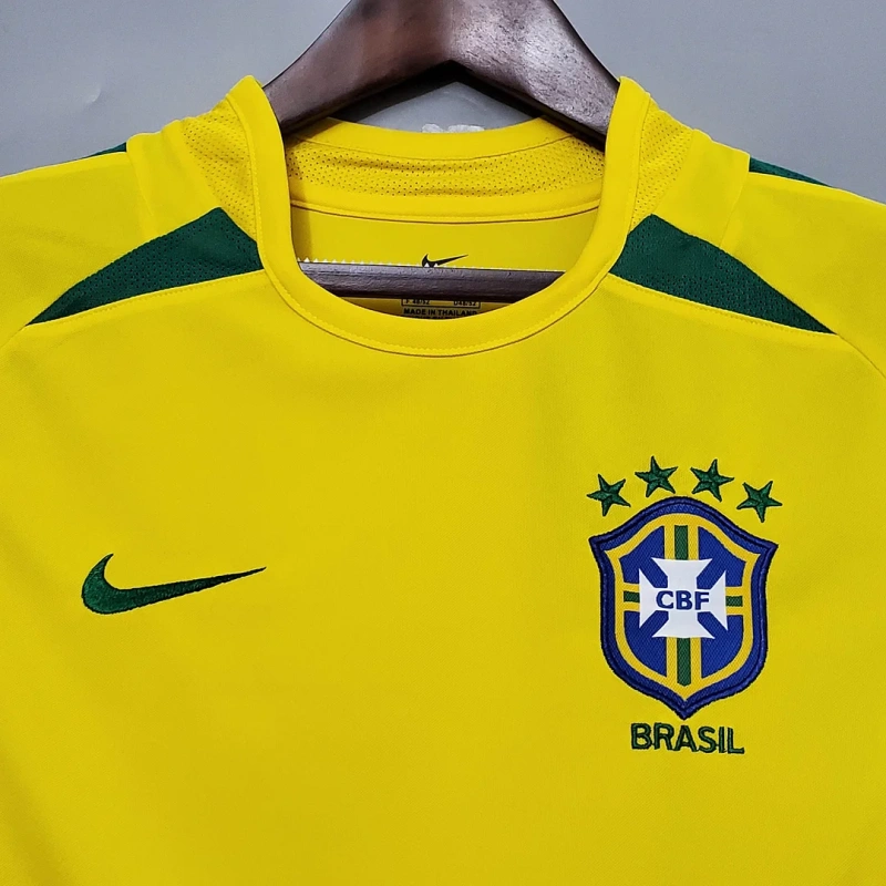 2002 Retro Brazil Home Football Shirt