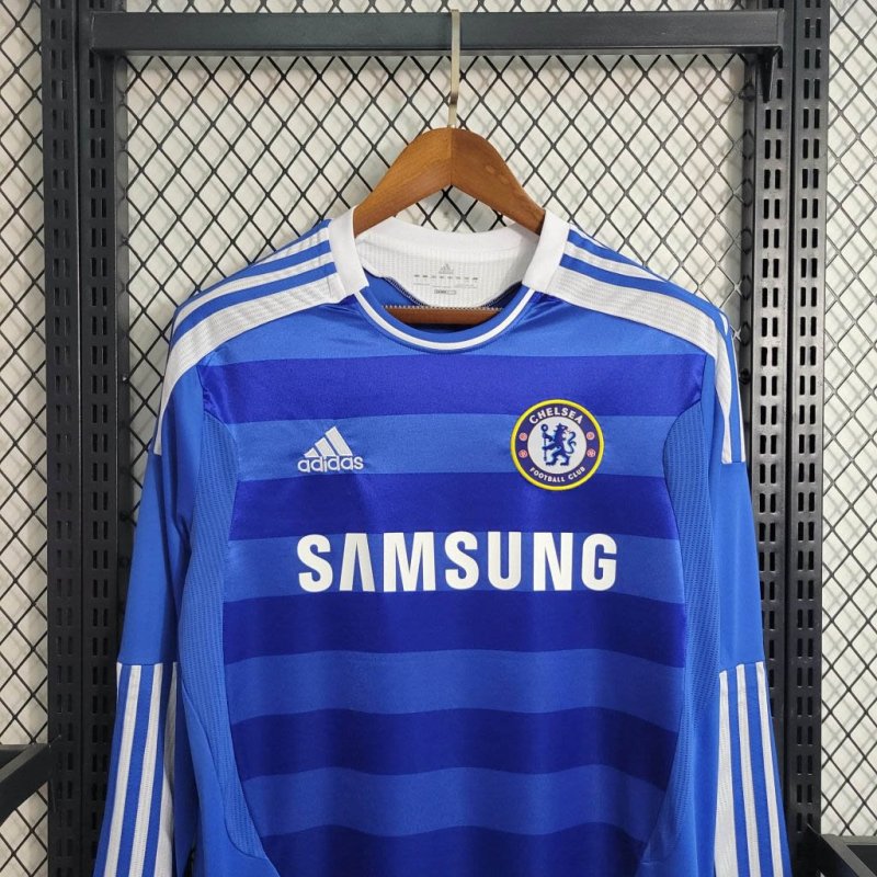 2011/2012 Retro Long Sleeve Chelsea Home Football Shirt