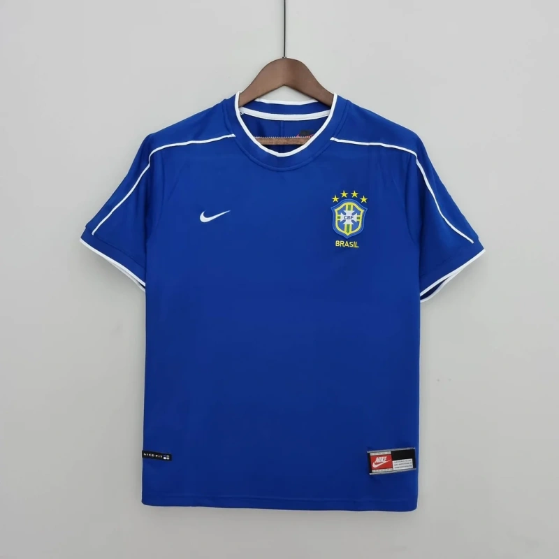 1998 Retro Brazil Away Football Shirt