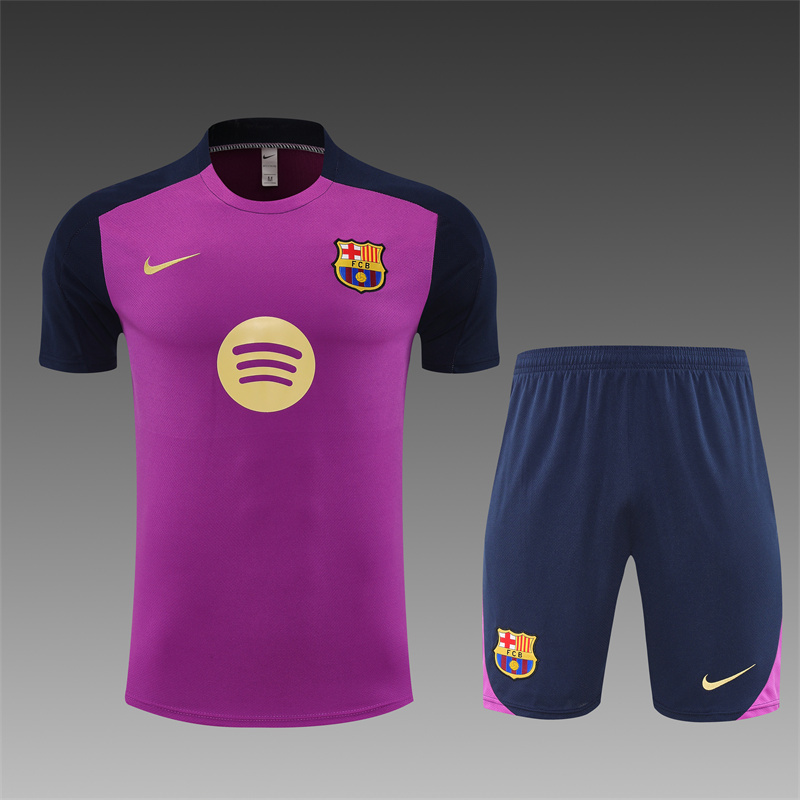 2025/26 Short Sleeve Barcelona Purple Training Suit (child size)