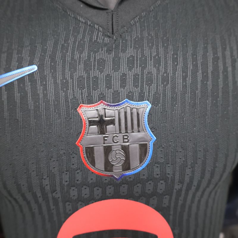 2024/2025 Player Edition Barcelona Away Black Football Jersey