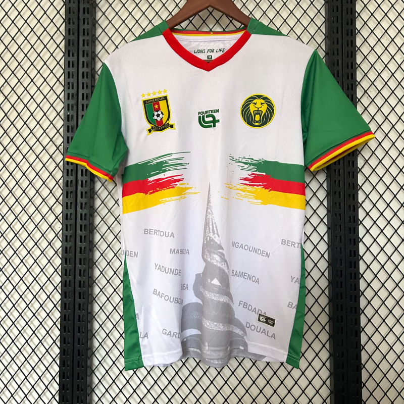 2025-2026 Cameroon White Fanboy Football Shirt