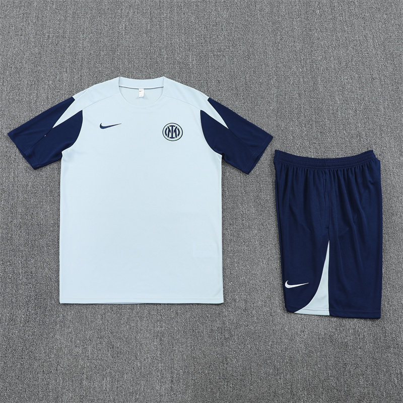 2025/26 Short Sleeve Inter Milan Light Grey Training Kit (child size)