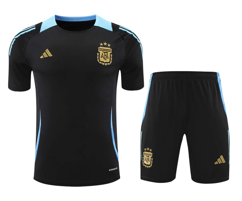 2024/2025 Argentina Training Wear Black Suit Shirt