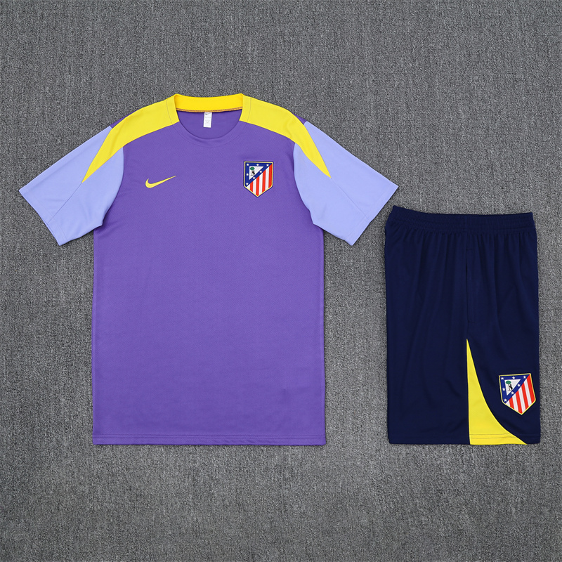 2025/26 Short Sleeve Atletico Madrid Purple Training Suit