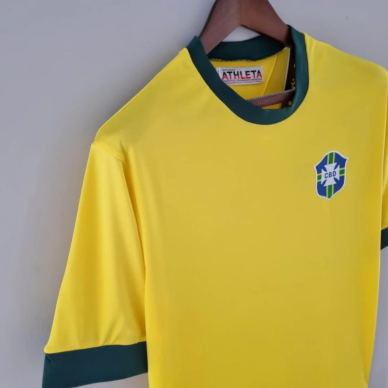 1970 Retro Brazil Home Football Shirt