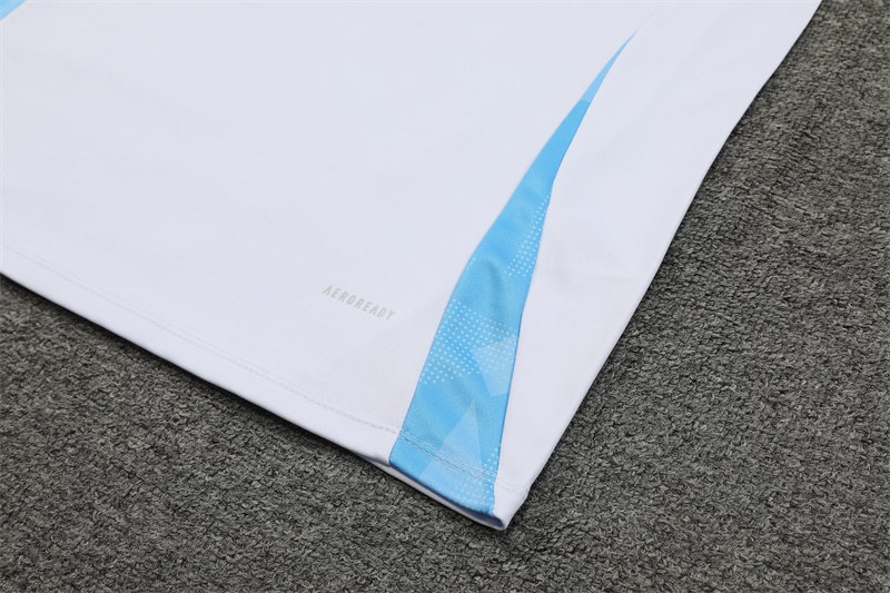 2024/2025 Player Edition Argentina Pre-Match White Half-zip training suit Football Jersey