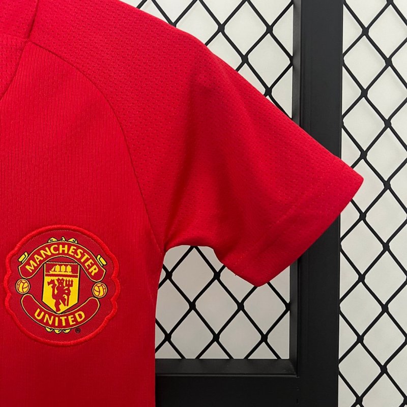2007/2008 Retro Manchester United Home Football Shirt Kids Size