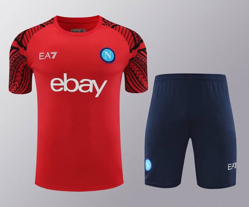 2024/2025 Napoli Training Wear Red Suit Shirt