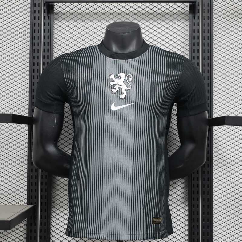 2025 Netherlands third away goalkeeper black football shirt