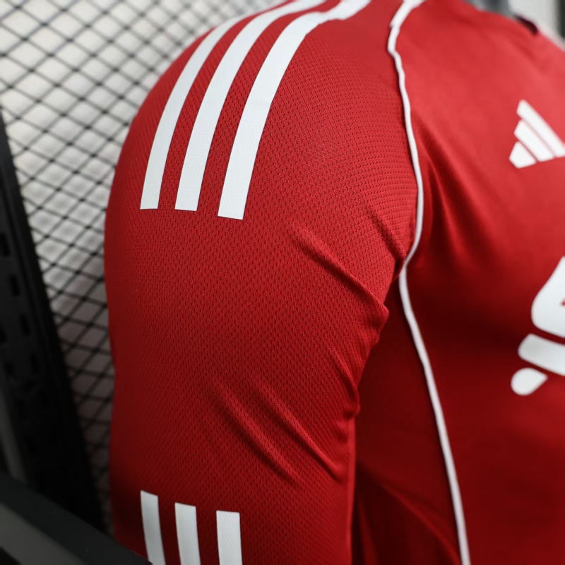 2025/26 Liverpool FC Home Authentic Long Sleeve Football Shirt