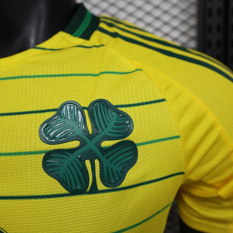 2024/2025 Players Edition Celtic Special Edition Yellow Football Jersey