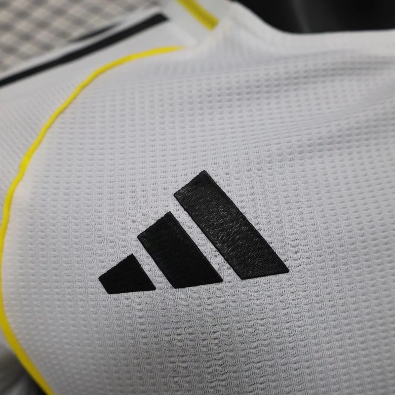 2025/2026 player version of the special edition Real Madrid white football jersey.