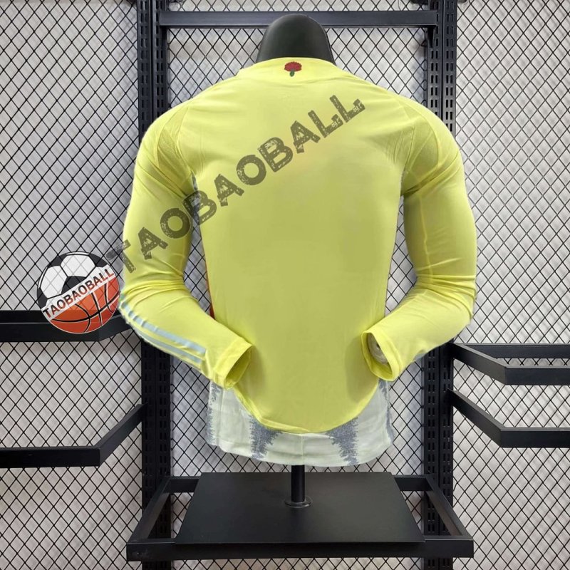 2024 Long Sleeve Player Version Spain Away Football Shirt
