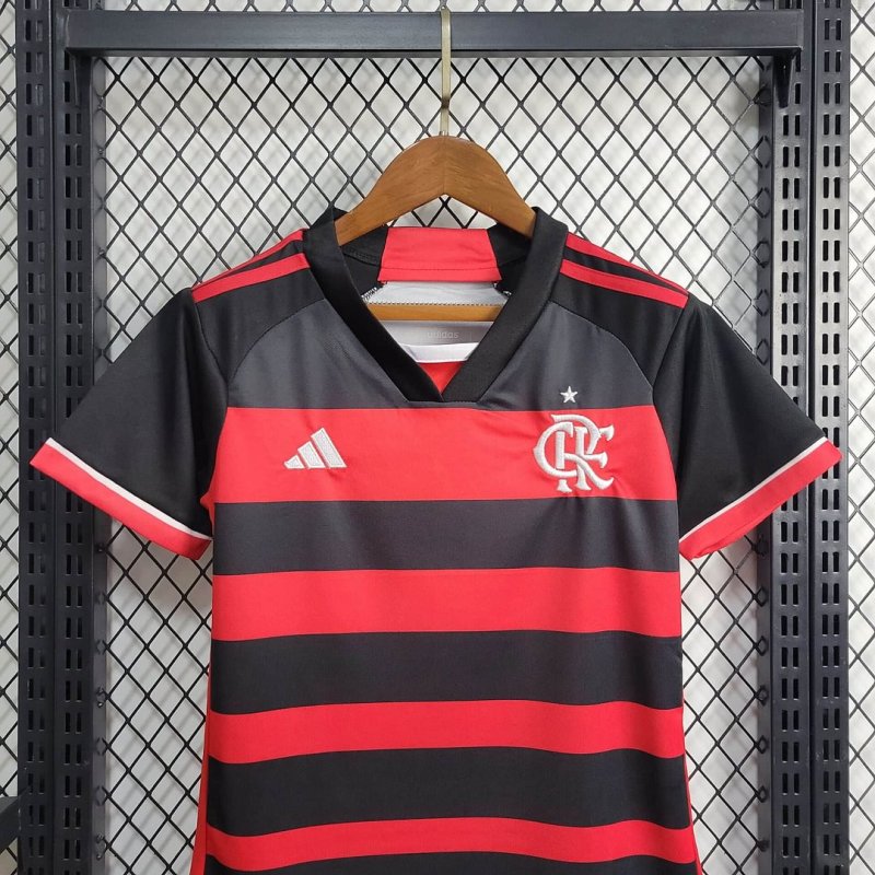 2024/2025 Flamengo Home Football Shirt Kids Size