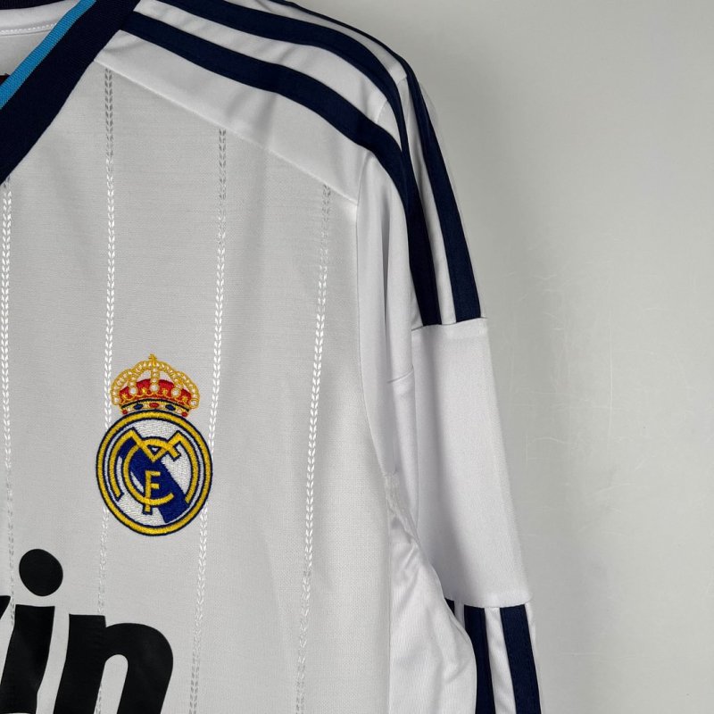 2012/2013 Retro Long Sleeve Real Madrid Home Football Shirt