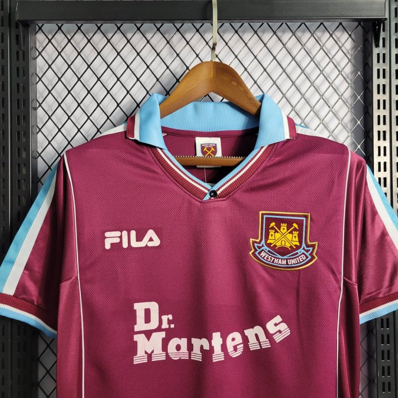 1999/2000 Retro West Ham United Home Football Shirt