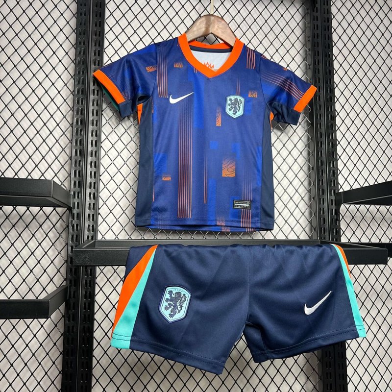 2024 Netherlands Away Football Shirt Kids