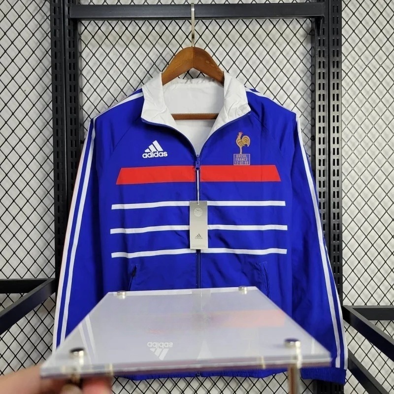 2024 France Reversible Windbreaker Football Shirt