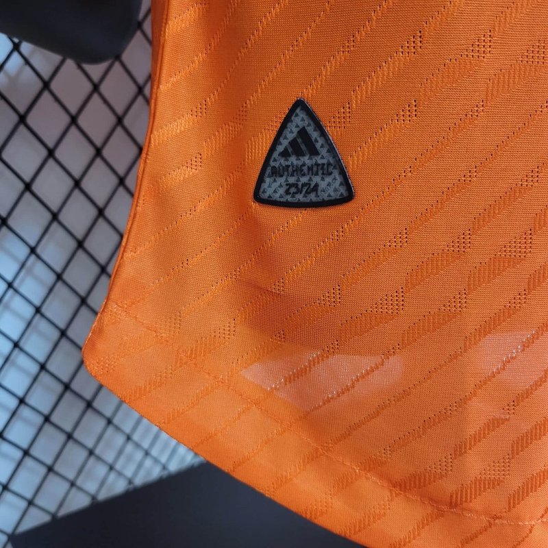 2024/2025 Player Version Real Madrid Y-3 Special Edition Orange Football Shirt