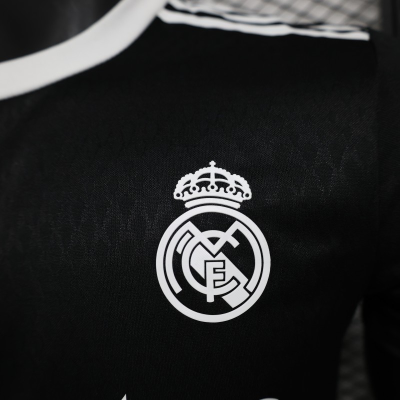 2024/2025 Player Edition Real Madrid Goalkeeper Black Football Jersey