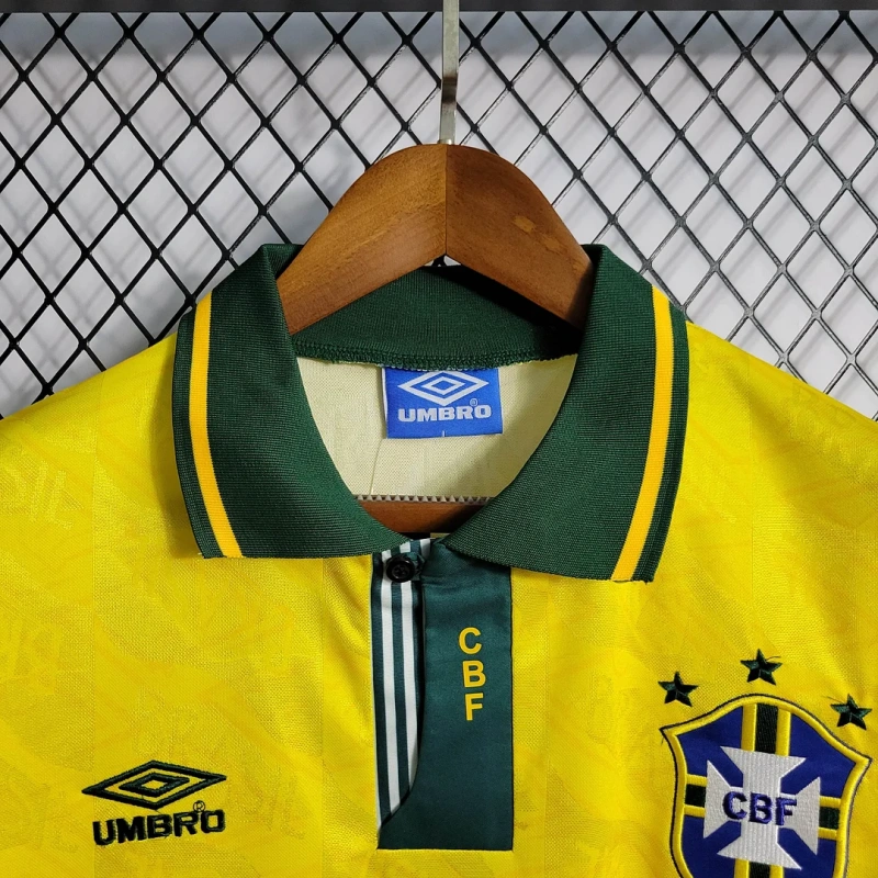 1992 Retro Brazil Home Football Shirt