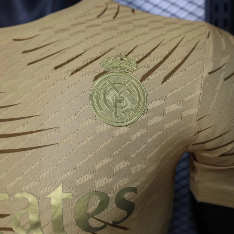 2024-2025 Real Madrid Special Edition Gold Kit Football Jersey