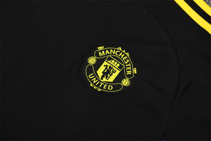 2025/26 short sleeve Manchester United black training suit