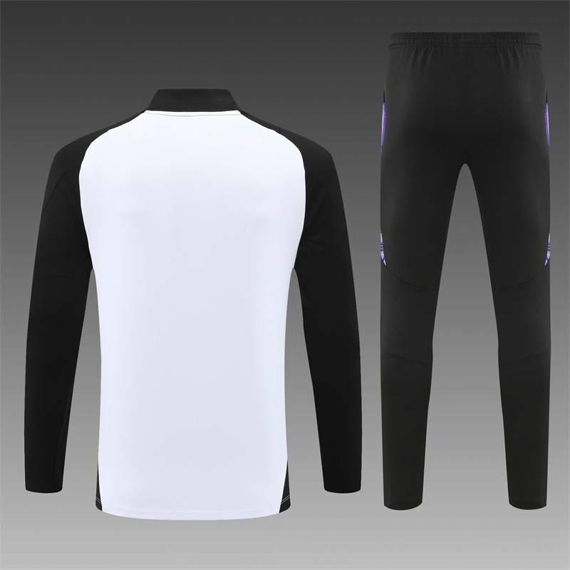 2024/2025 Player Edition Germany Prematch Jersey White Half-zip training suit Football Jersey