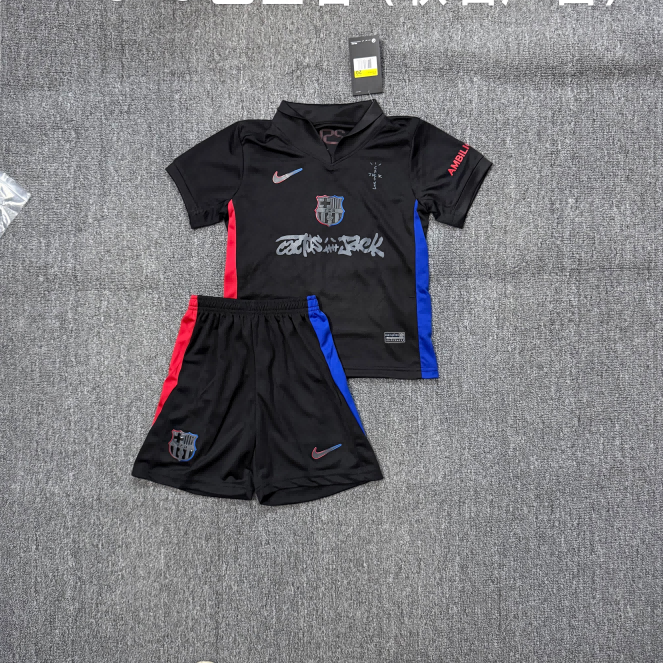 2024/2025 Barcelona Away Travis Scott Collaboration (Kids Kit)