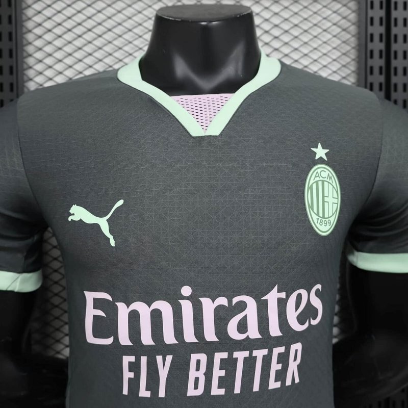 2024/2025 Player Version AC Milan Third Away Football Shirt